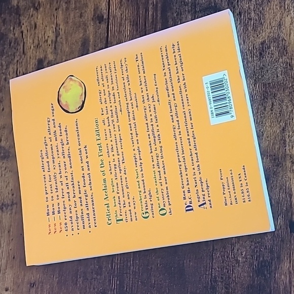 Freedom from Allergy Cookbook Paperback - Picture 2 of 3